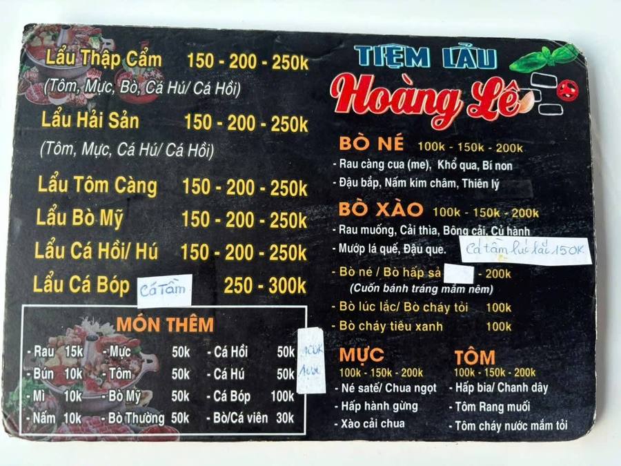 Tiệm lẩu Hoàng Lê Gò Công
