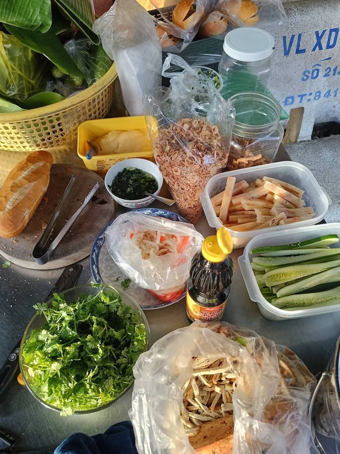 Xôi chay, bánh mì chay, xôi mặn Gò Công