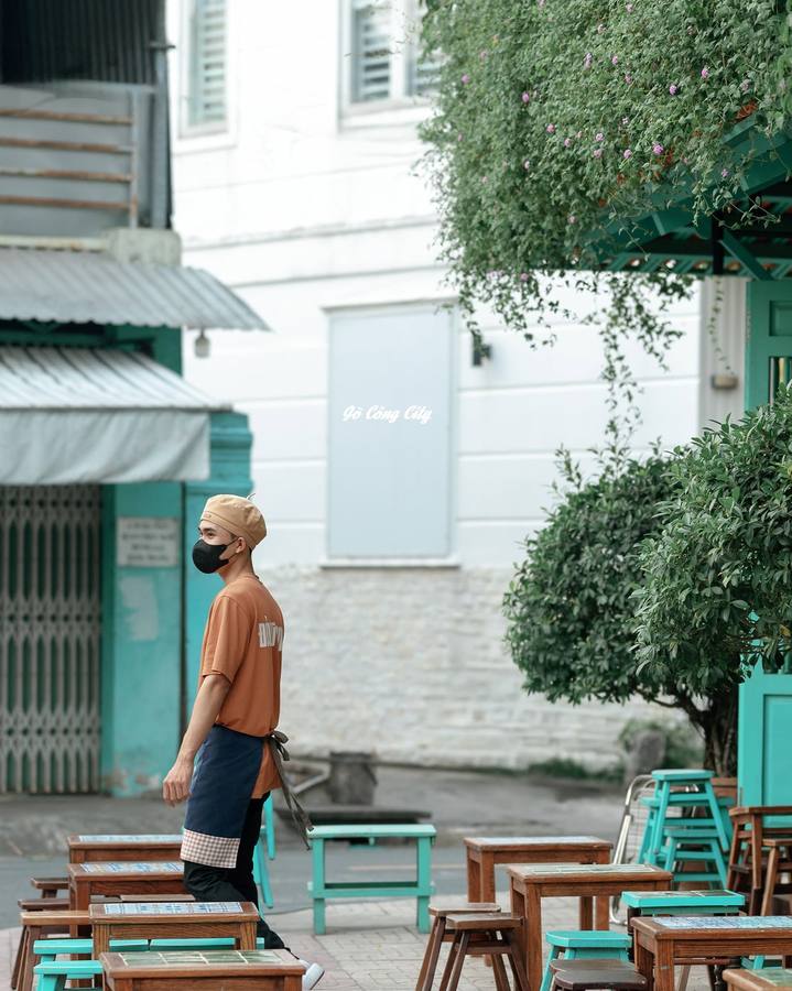 Cafe Đàng Trong góc đường hàm cá mập đẹp bật nhất Tiền Giang